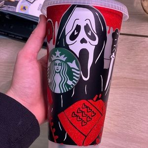 NO YOU HANG UP  scream Starbucks cup